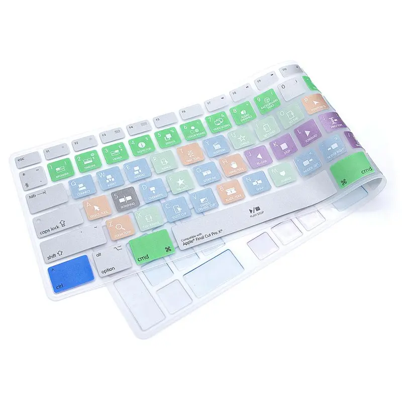 final cut pro Hotkey Shortcut Keyboard Cover Skin hotkey shortcut cover for desktops For iMac G6 Desktop PC Keyboard