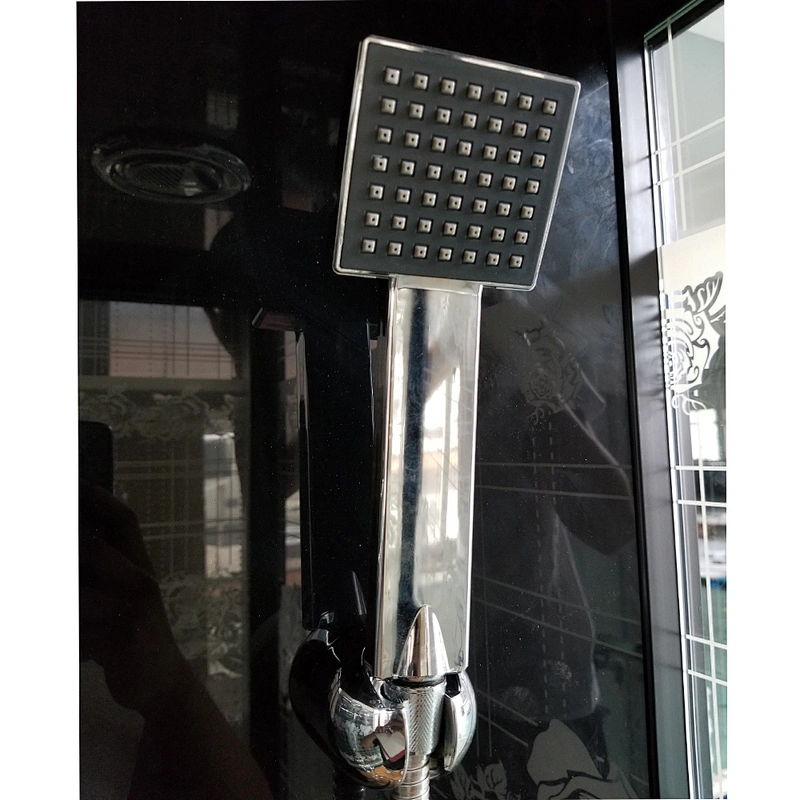 Pinghu Black Printed Tempered Glass Shower Cabin