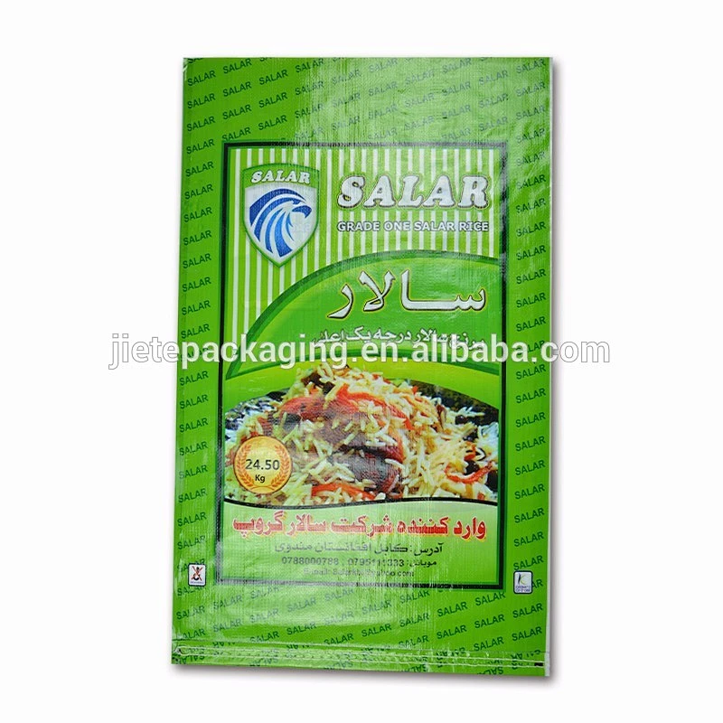 Professional manufacture PP woven big bags 25kg packing rice exported to oversea