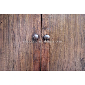 Antique living room furniture solid wood brown color wardrobe closet