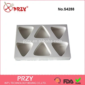 triangle 6 cavity silicone molds for soap making silicone handmade soap mold DIY soap molds