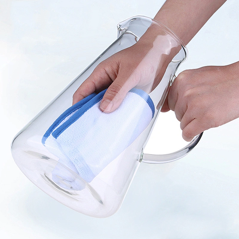 Transparent glass ice water bottle Cool Water Kettle 2L for office