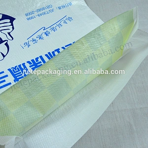 Industrial and building use 25kg empty bopp laminated pp woven cement packing bag