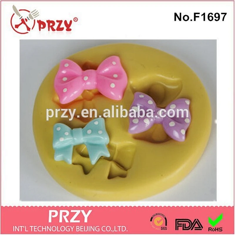 2015 hotsale Variety Bows Collection cake decor silicone cake mold