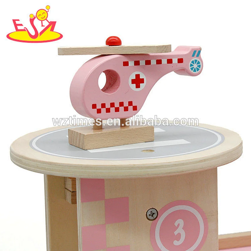 New design funny wooden toy car park for kids W04B056