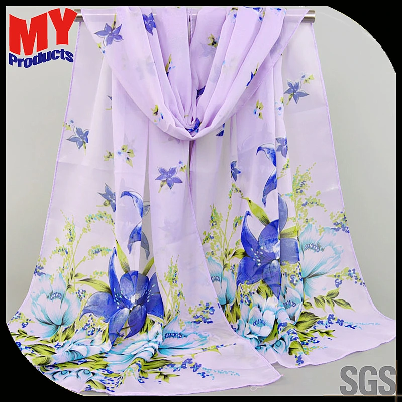Silk Scarf Printing Materials Woman Camel Printed Scarf Embroidery Hijabarab Tudung Hijab