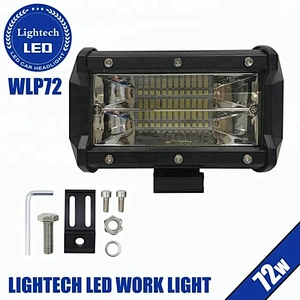 Lightech Wholesale 12v Off-road 5Inch White Amber 72W LED Work Light