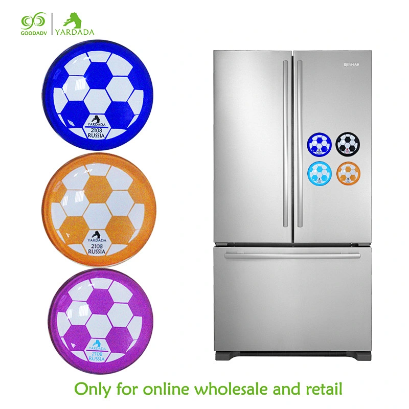 World cup design glass fridge decor, promotional gifts, 2018 fashion decor in stock