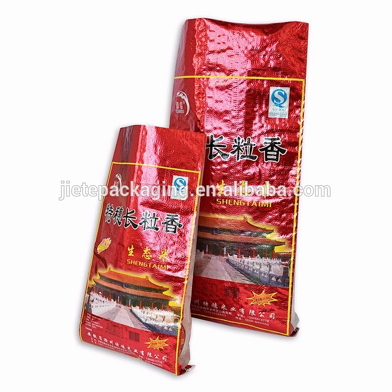 Video, New design China transparent pp woven packing 25kg 10kg 5kg Pakistani basmati rice bag
