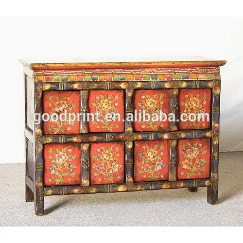 Chinese Vintage Tibet Cabinet Antique Cabinet