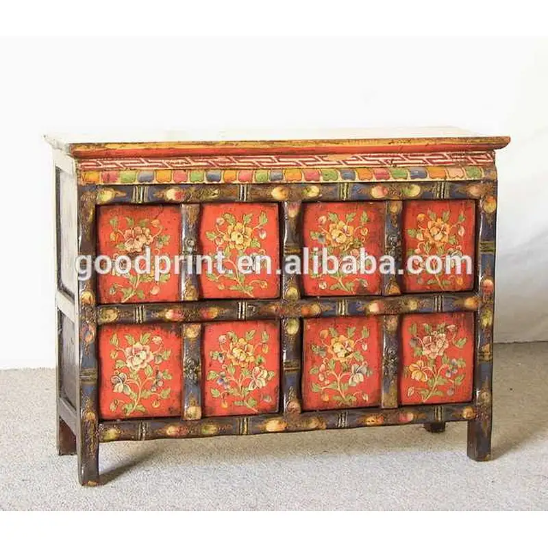 Chinese Vintage Tibet Cabinet Antique Cabinet