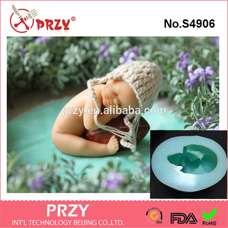 S4906 rugby baby doll soap molds 3d silicone molds for soap handmade soap mold