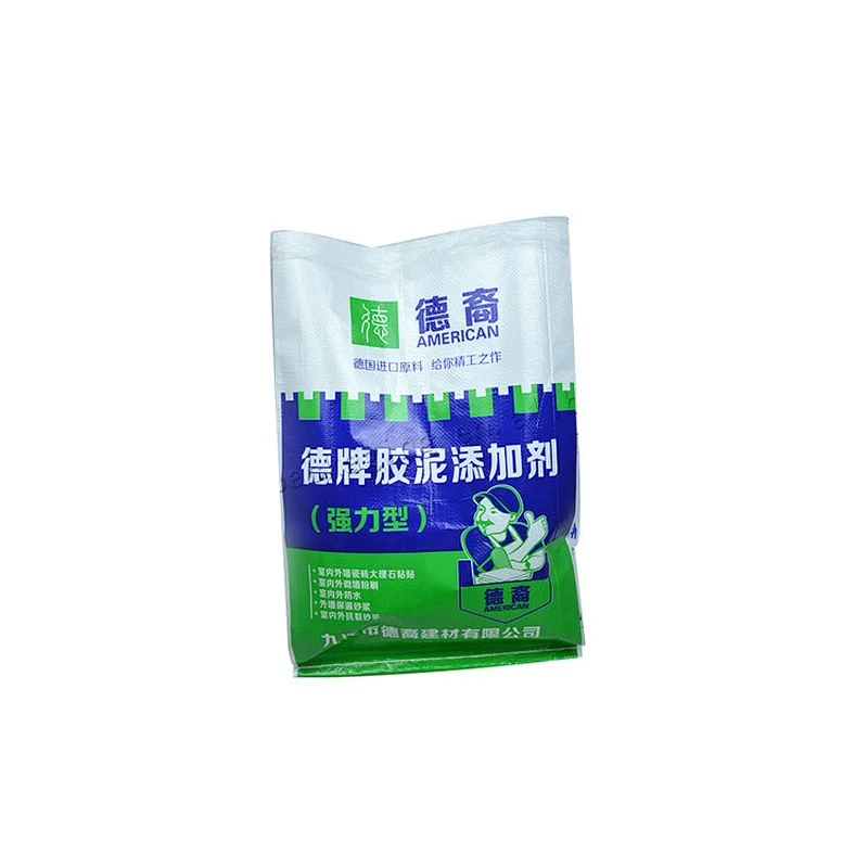 Customized laminated plastic pp woven cement packing bag 25kg for wall putty powder,mortar