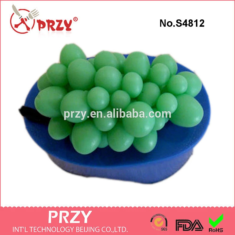 S4812 high quality grape silicone molded with low price fruit grape mould