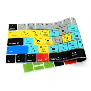 shortcut keyboard for adobe premiere pro cc Hot key silicone cover Laptop Keyboard Cover for mac skin Pro 13