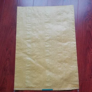 Moisture proof pp woven detergent bag yellow packaging sack for washing powder