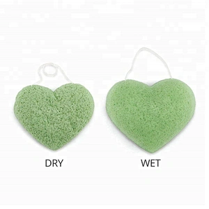 korea organic konjac sponge private label 100% natural charcoal sponge konjac for all skin type