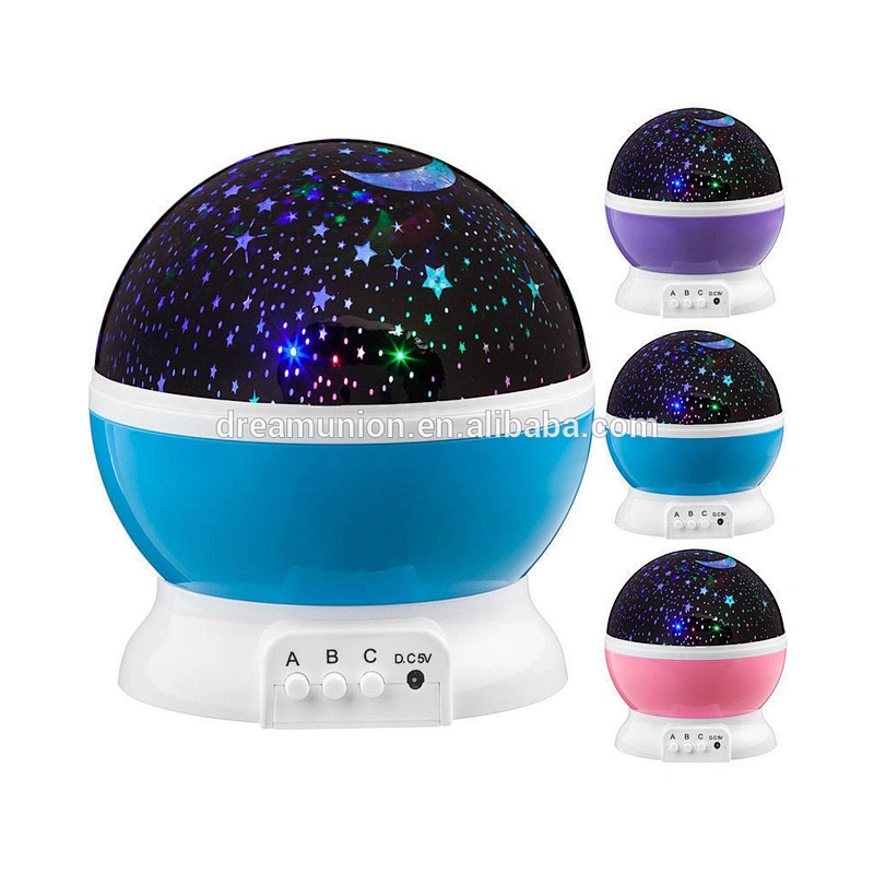 Night LED Light Bedroom Starry Projector Lamp Master Sky Star Romantic Kid Gift Dream Rotating USB