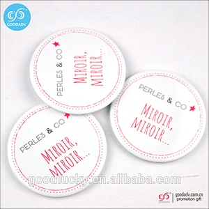 Promotional small wholesale gifts design custom mirror