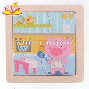 wholesale funny kids wooden puzzle jigsaw popular children wooden puzzle jigsaw W14C197