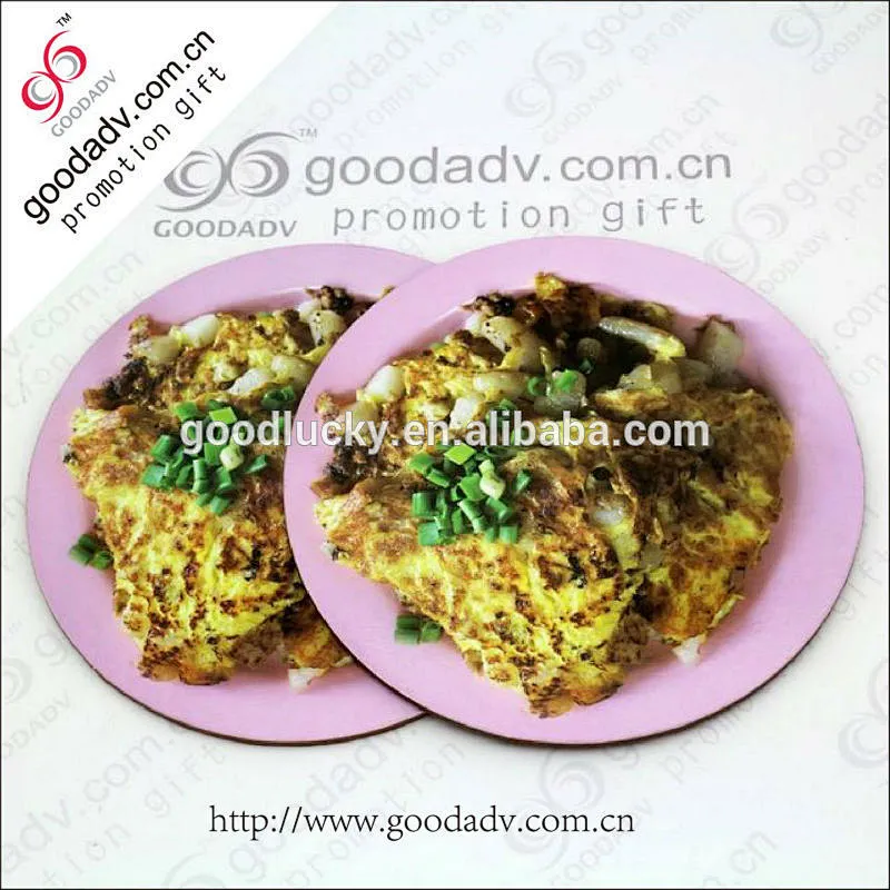 Souvenir gifts food mdf cork placemats
