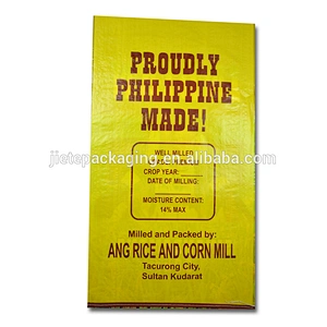 2018 pp woven bags for packing rice, sugar 50kg