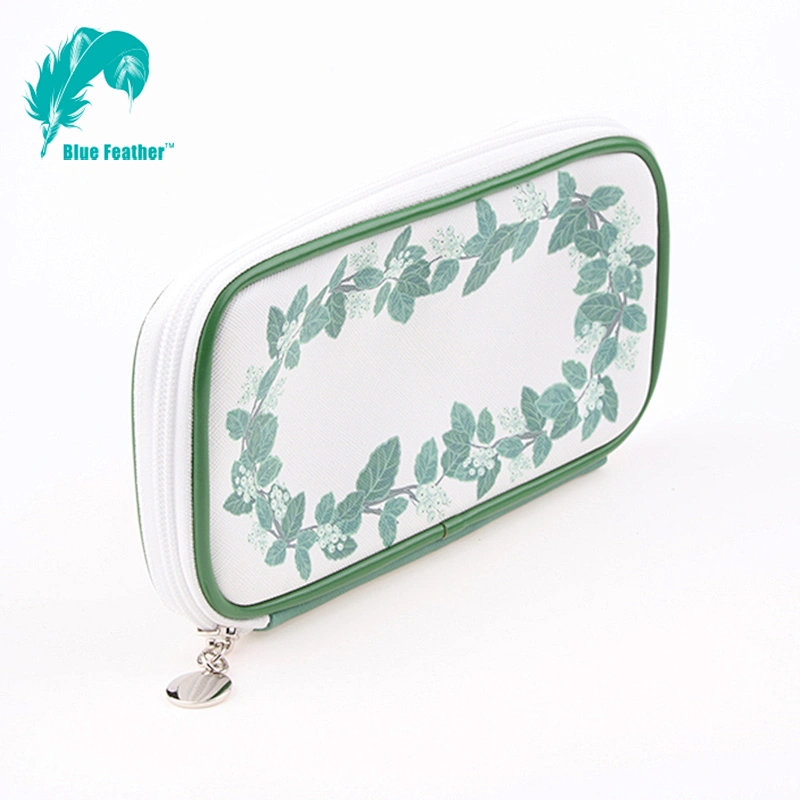 High Level Pu leather Pencil Case Zipper Pencil Bag For Office and School