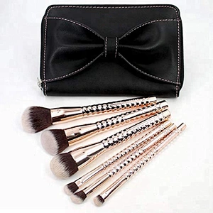 New Arrival Rose Golden Pro Makeup Brush Set 12pcs Completed Makeup Brush with Brushes Clutch For Makeup Studio