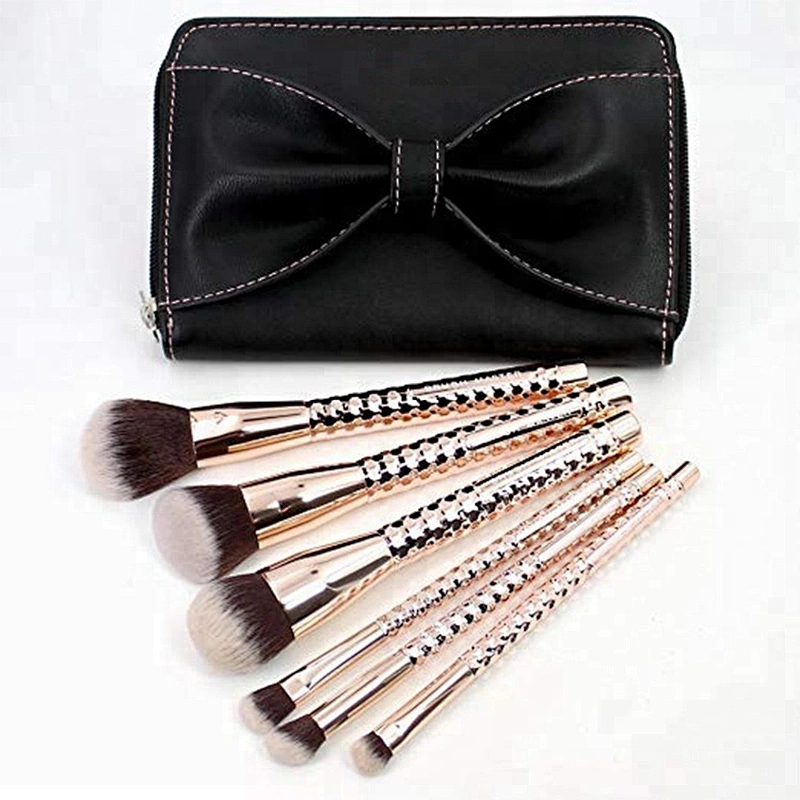 New Arrival Rose Golden Pro Makeup Brush Set 12pcs Completed Makeup Brush with Brushes Clutch For Makeup Studio