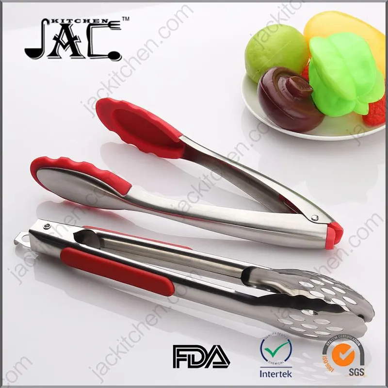 Professional Stainless Steel Pp Functional Food Tongs