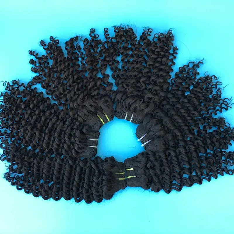 Cheap price top quality No tangle no shedding natural unprocessed mongolian virgin kinky curly hair