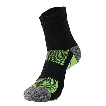 cotton free terry jacquard non slip sport socks