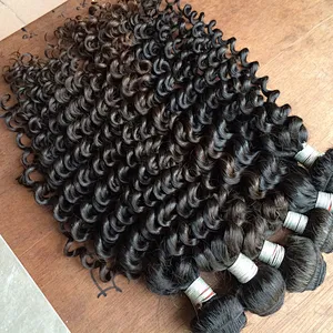 No Shedding No Tangle grade 10a virgin hair extension bundles latest curly hair weaves in kenya