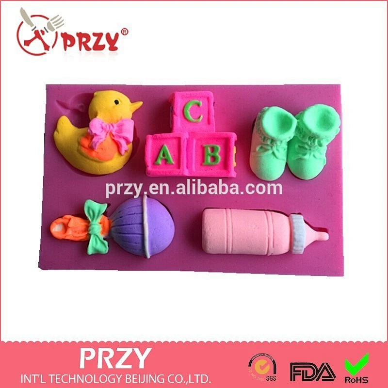 PRZY Baby products silicone mold Fondant cake decoration mold