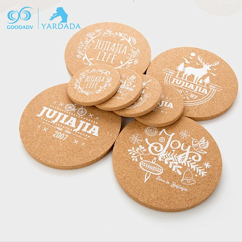 2018 hot selling new product cheap promotional blank cork coaster set