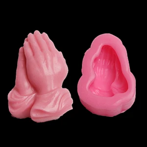 Prayer hands mold Finger shape Candle silicone Molds Clay Crafts molds Aroma Stone Mould