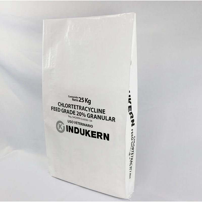 China laminated polypropylene woven feed bag,25kg bag dimension, plastic woven feed bag
