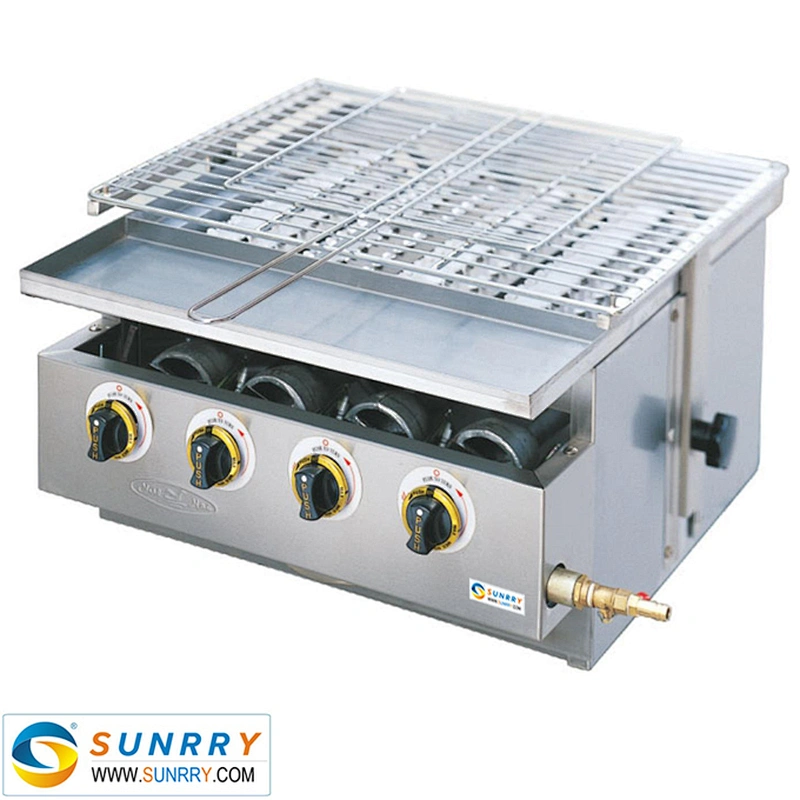 Gas and electric barbecue grill with 7000 watt terracotta barbecue grill tables (SUNRRY SY-BR280A)