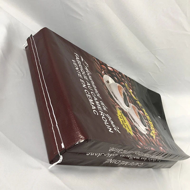 Cameroon 10kg recycled bopp woven coffee bean packaging bag ,plastic empty pp sack bags