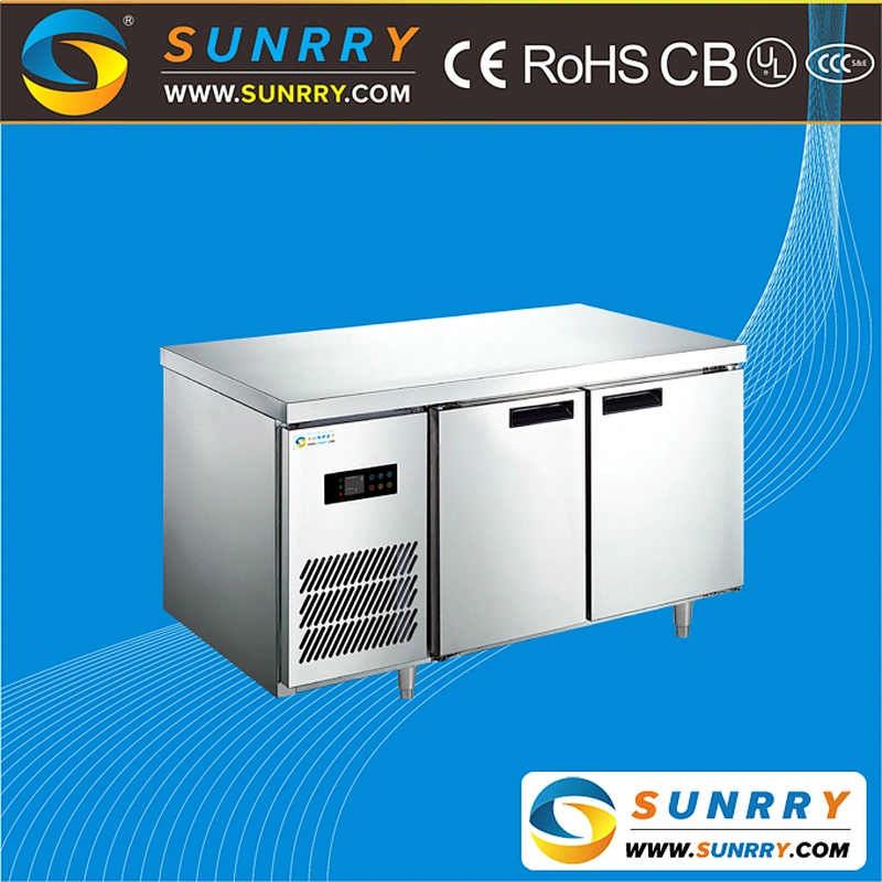 Upright Work Stainless Steel Refrigerator Table With Food Fresh Keeper