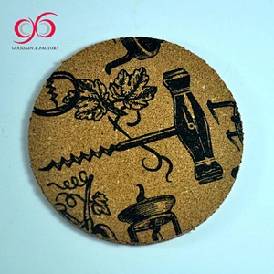 New products for 2015 cork placemats/printed cork backed placemats/cork board placemats for promotion gift