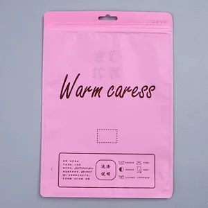 Custom yellow pink small self-styled packaging bag