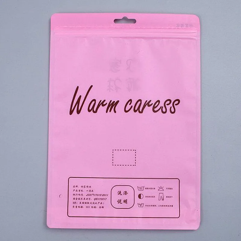 Custom yellow pink small self-styled packaging bag