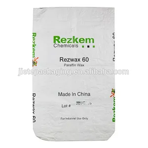 25kg square bottom opp laminated and printed pp woven fertilizer blank bag