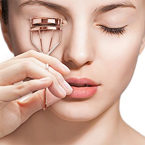 Stainless steel eyelash glitter curler private label