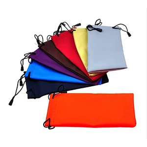 Waterproof and dust-proof superfine fiber sunglasses bag, spectacle cloth storage bag.