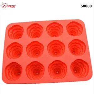 12 Cavity creative Christmas tree silicone Cake molds 100% handmade Silicone Soap mold