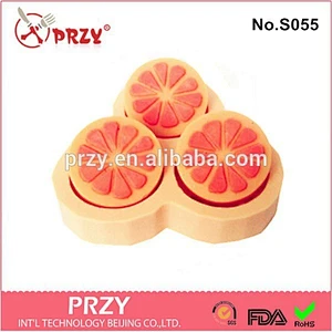 silicone orange shape soap mold , silicone fruit shape soap mold