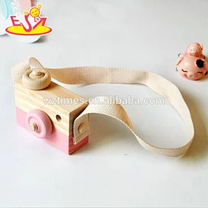 Wholesale high quality children colorful wooden camera toy for sale W01A300
