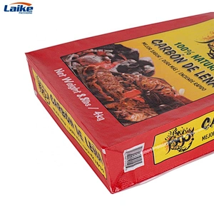 Customize bbq briquette bag for charcoal  packaging bag factory free sample charcoal bag 5kg 10kg
